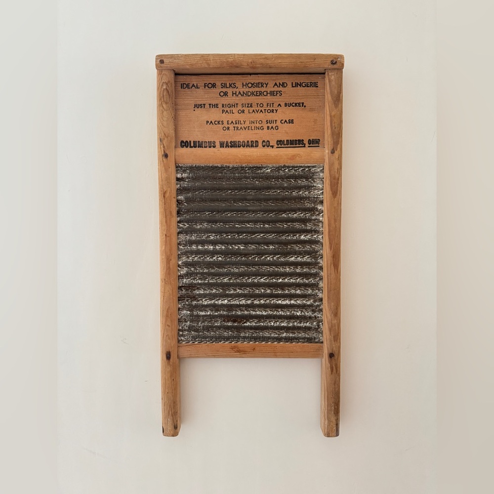 Columbus Washboard Company, Dubl Handy Washboard, Made in the USA Farmhouse